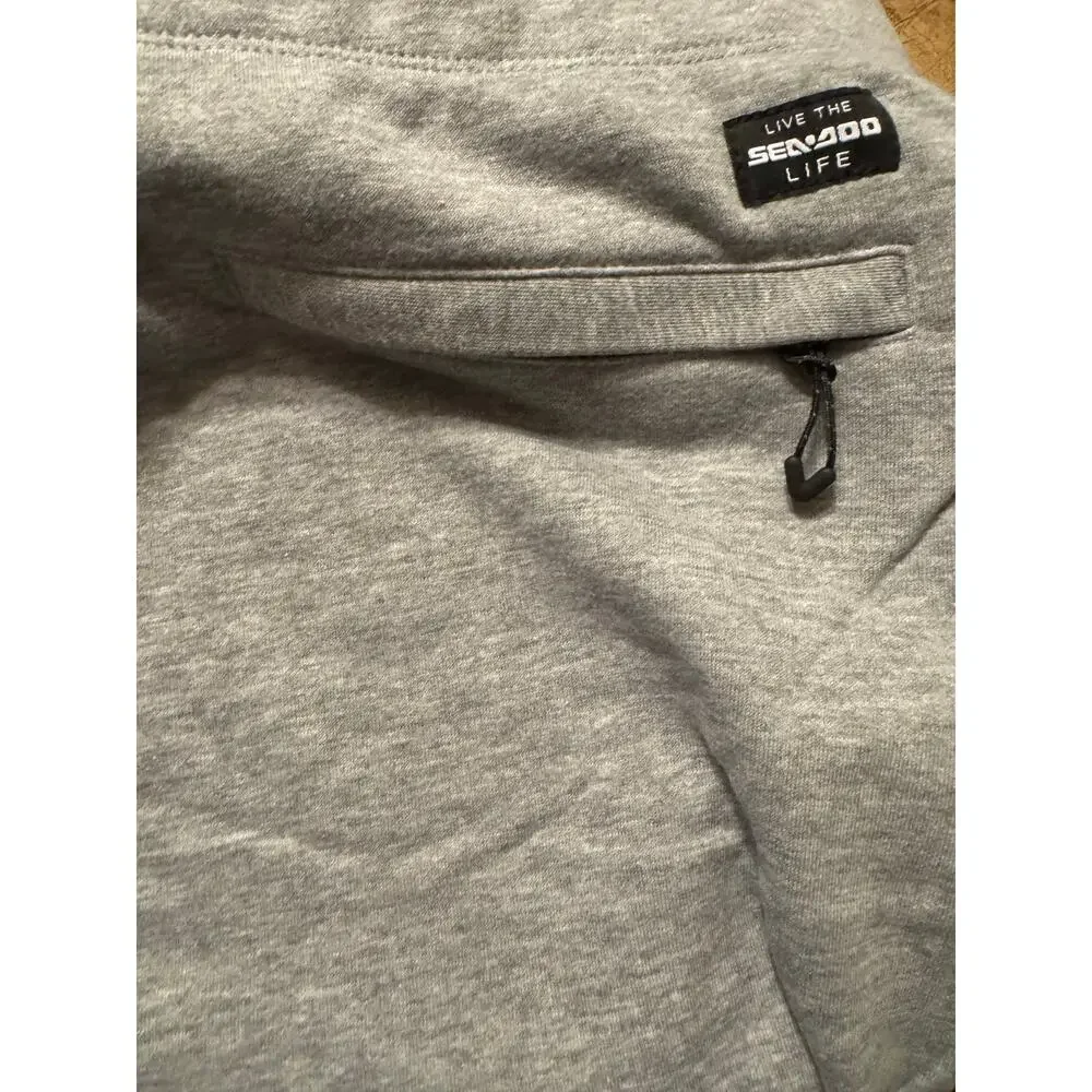 Sea-Doo Men’s French Terry Jogger Shorts Smoke Size XL - Picture 4 of 7